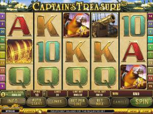Play Captain's Treasure Pro Slots now!
